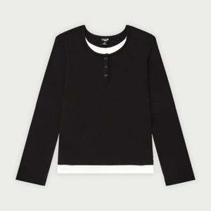 행텐틴즈 여아 스판 웨일 헨리넥 레이어드 티셔츠_100(14530-131-607-15)