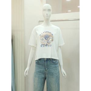 [오조크]프린팅 숏 반팔 티셔츠(FOTMCTR562P)