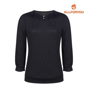 [올포유][올포유] 여성 넥장식 포인트 블라우스형 티셔츠 ALTRL3