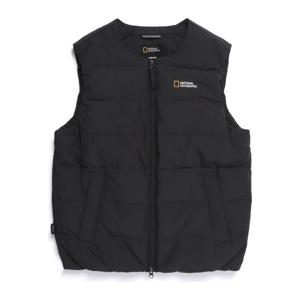 N254UDV920 헤론 U넥 경량 구스다운 베스트 BLACK