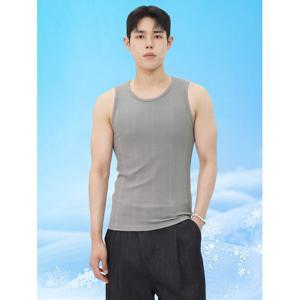 [빌리버스] 남성 쿨나시 머슬핏 여름 레이어드 냉감 골지 나시티 BLC002