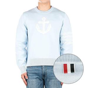 THOM BROWNE 톰브라운 남성 앵커 니트 MKA458A Y3006 472 - 블루 271127