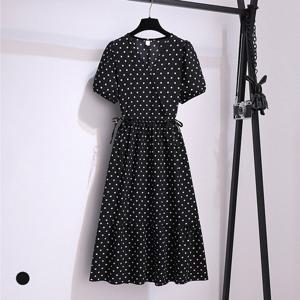 [카라]KARRA 도트크로스리본원피스_A5M1223