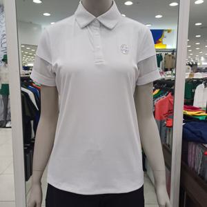 [까스텔바작]여성 등판 아트웍 포인트 반팔 티셔츠 BGEMTS709_WH