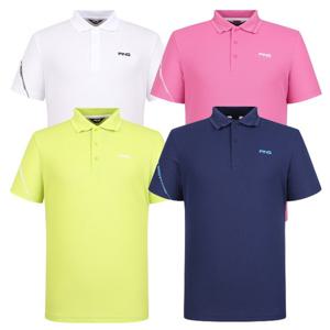 [핑골프]남성 소매 로고 카라 반팔 티셔츠 112C2TO901