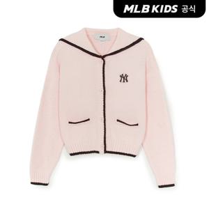 [MLB키즈 공식] 25FW 베이직 세일러 가디건 NY (L.Pink) 7FKCB0354-50PKL