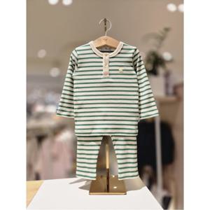 블루독베이비 10 25FW가을신상 (GN)STRIPE 슬림 상하세트A (45A7068001)