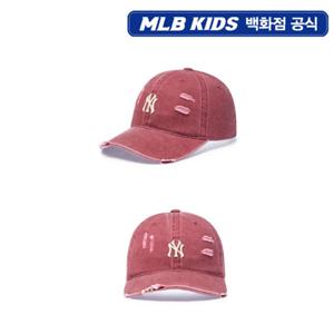[MLB키즈PG] 피그먼트 데미지 워싱 볼캡 (7ACPV155N-50WIS)
