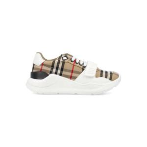 버버리 빈티지 체크 벨크로 스니커즈 8050509 A7028 Beige