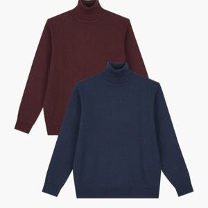 [크로커다일남성]사선조직 롱터틀 니트 CDAA9KR4321_JJ