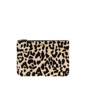 VALENTINO GARAVANI Printed calf hair VLogo Signature pouch 7W2P0AK4WIE BRC