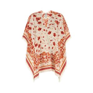FENDI Printed silk poncho FXX997AV9G F0BU9