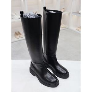 [코디엘루]라운드 아웃솔 심플 여성 롱부츠 4cm CDSP100095