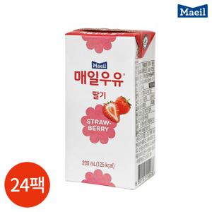 매일 멸균우유 딸기 200ml x 24팩