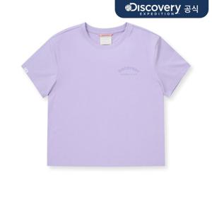 [디스커버리] 우먼스 슬림핏 크롭 반팔티셔츠 (VIOLET2) DWRS96043-LVS