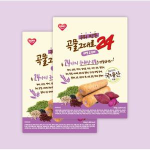 곡물그대로24 크리스피롤 자색고구마 2박스