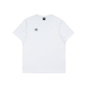 엄브로 베이직 폴리 스판 스몰로고 반팔 티셔츠 UQ121SRS11WHT