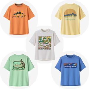 [파타고니아코리아] 62381Q5 키즈 캐필린 실크웨이트 티셔츠 Kids Capilene Silkweight T-Shirt PG
