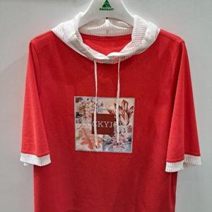 그린조이 HC06 여 프린트 포인트 후드티셔츠 GP25KL31W