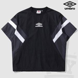 [엄브로] HBL OG 컬러블록 반팔 우븐 피스테 UP221CWT51 BLK
