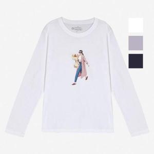 뱅뱅 HC07 봄 여성 여자 프린트 긴팔티셔츠 NTL229