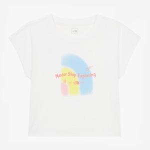 NT7UR11 걸즈 스윗 레인보우 반팔 라운드 티