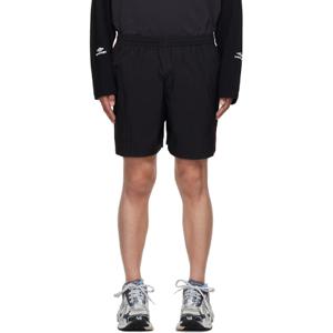 발렌시아가 반바지 블랙 워싱 트랙수트 쇼츠 251342M193001