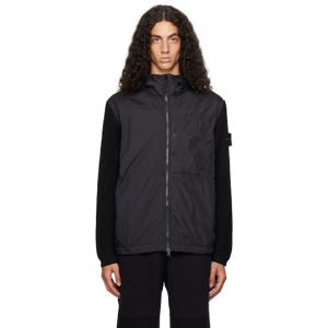 스톤아일랜드 패딩 블랙 크링클랩스 R NY 재킷 242828M178029