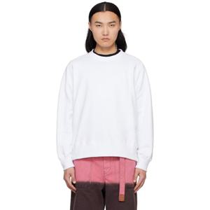 사카이 스웨트셔츠 화이트 WTAPS 프린트 스웨트셔츠 251445M204012
