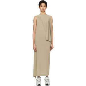 Issey Miyake 원피스 베이지 48 드레이핑 저지 맥시 드레스 251809F055005