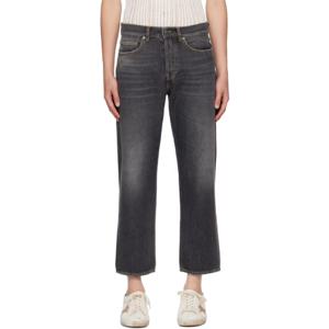 Golden Goose 청바지 블랙 스톤 워싱 데님 진 242264M186001