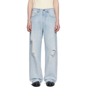 Golden Goose 청바지 블루 리브드 인 디자인 데님 진 251264M186002