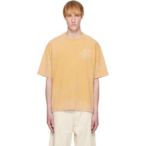 Maison Kitsune 티셔츠 옐로우 메종 키츠네 레모네이드 자수 티셔츠 251389M213028