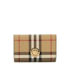 BURBERRY 프린트 캔버스 지갑 8070416 A7026