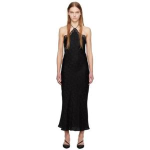 Stella McCartney 원피스 블랙 플로럴 맥시 드레스 241471F055003