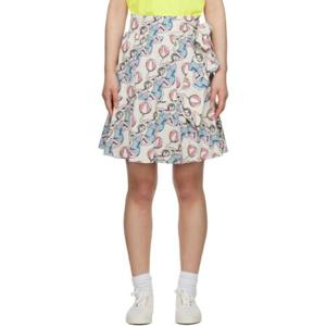 Maison Kitsune 미니스커트 멀티컬러 Hotel Olympia 댄싱걸 미니 스커트 232389F090000