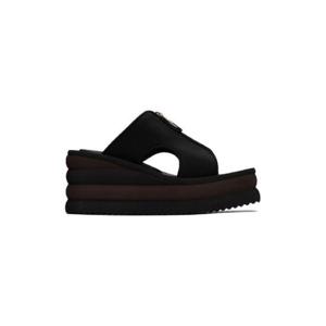 Stella McCartney 샌들 블랙 스쿠버 슬라이드 샌들 231471F124012