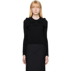 발렌티노 티셔츠 블랙 리본 스웨터 232476F096001
