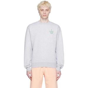 Maison Kitsune 스웨트셔츠 그레이 Hotel Olympia 크레스트 스웨트셔츠 232389M204000