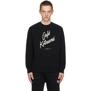 Maison Kitsune 스웨트셔츠 블랙 카페 키츠네 스웨트셔츠 232389M204036