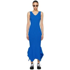 마린세르 원피스 SSENSE 익스클루시브 블루 미디 드레스 232020F054014
