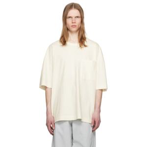 르메르 티셔츠 오프 화이트 박시 티셔츠 241646M213016