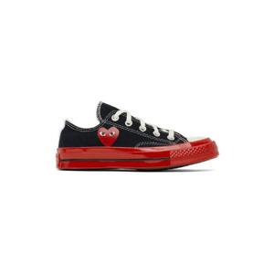 꼼데가르송 스니커즈 블랙   레드 Converse 척 70 스니커즈 222246F128001