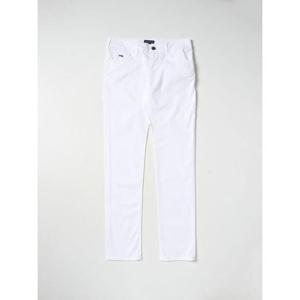 키즈 엠포리오 아르마니 스트레이트 팬츠 8N4J064N7LZ 0100 Whit