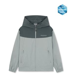 디스커버리 키즈 프레시벤트 우븐 배색 트레이닝 후드 자켓 DKTR3C051-GRD