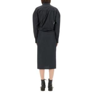LEMAIRE quot스트레이트 칼라 트위스트quot 드레스 DR1092LF588BK995