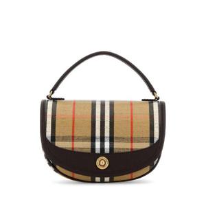 BURBERRY Embroidered canvas Highlands handbag 8112160 B9368