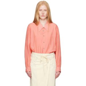 르메르 셔츠 핑크 라이트 포인트 칼라 셔츠 251646F109008