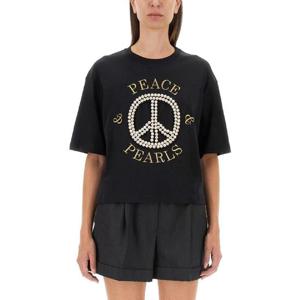 MOSCHINO 로고가 있는 티셔츠 070854423555