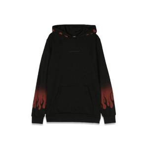 VISION OF SUPER 후드티 네거티브 레드 플레임 VSK00313TBLACK